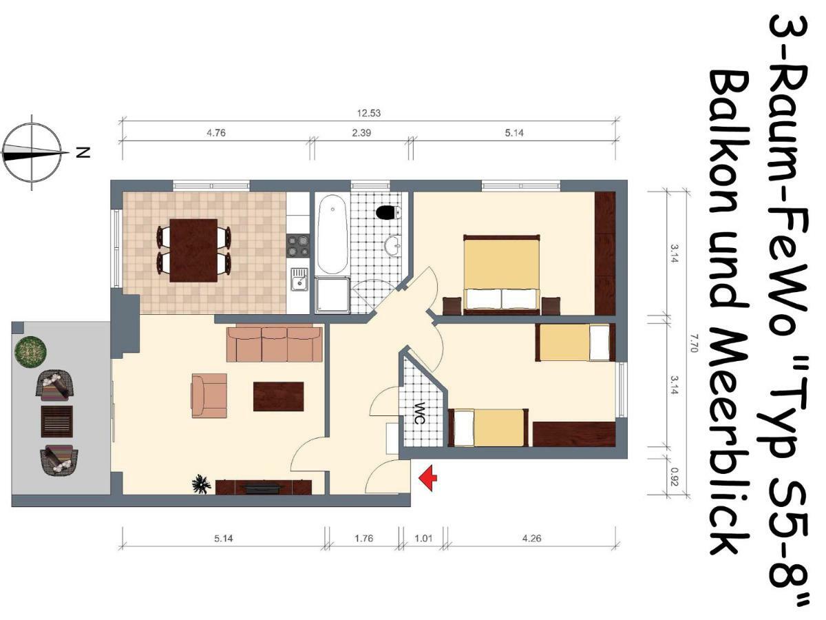 Ferienhaus - Strandstr. 24 Karlshagen Exteriér fotografie
